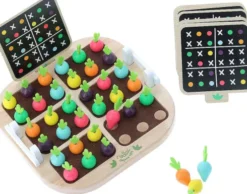 Vilac - Sudoku Brætspil Til Børn - Farver På Grøntsager - Træ