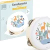 Vilac - Tamburin Instrument Til Børn - Dyr - Hvid