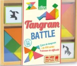 Vilac - Tangram Battle - 100 Kort Og 2 Spil