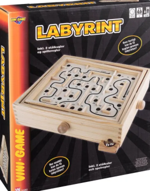 Vini Game Labyrintspil I Træ