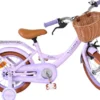 Volare - Ashley 14" Børnecykel - Kurv Og Støttehjul - Lilla Pastel