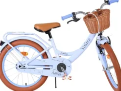 Volare - Ashley 18" Børnecykel - Kurv Bagagebærer - Blå Pastel
