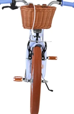 Volare - Ashley 18" Børnecykel - Kurv Bagagebærer - Blå Pastel