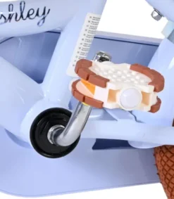 Volare - Ashley 12" Børnecykel - Kurv Og Støttehjul - Pastel Blå