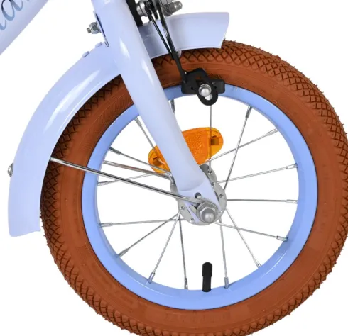 Volare - Ashley 12" Børnecykel - Kurv Og Støttehjul - Pastel Blå