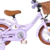 Volare - Ashley 12" Børnecykel - Kurv Og Støttehjul - Pastel Lilla