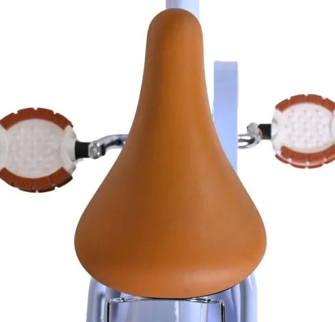 Volare - Ashley 14" Børnecykel - Kurv Og Støttehjul - Blå Pastel