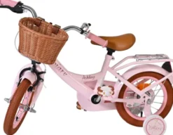 Volare - Ashley - 12'' Børnecykel Med Støttehjul - Kurv - Pastel Pink