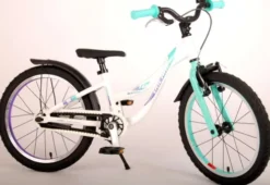 Volare - Børnecykel - 18" - Glamour - Hvid Og Grøn