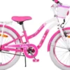 Volare - Børnecykel Med Kurv - 20" Tommer - Blomster - Pink
