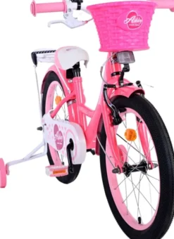 Volare - Børnecykel Med Støttehjul - 18" - Ashley Dark - Pink