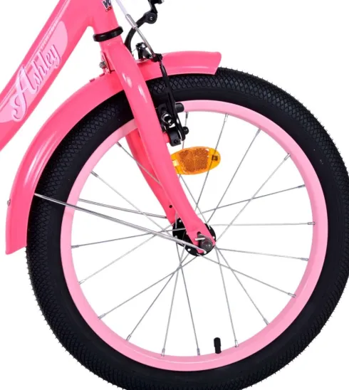 Volare - Børnecykel Med Støttehjul - 18" - Ashley Dark - Pink