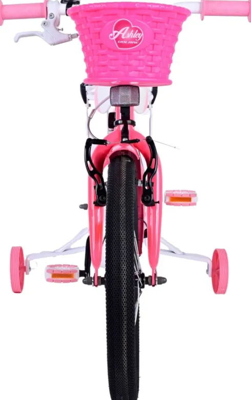 Volare - Børnecykel Med Støttehjul - 18" - Ashley Dark - Pink