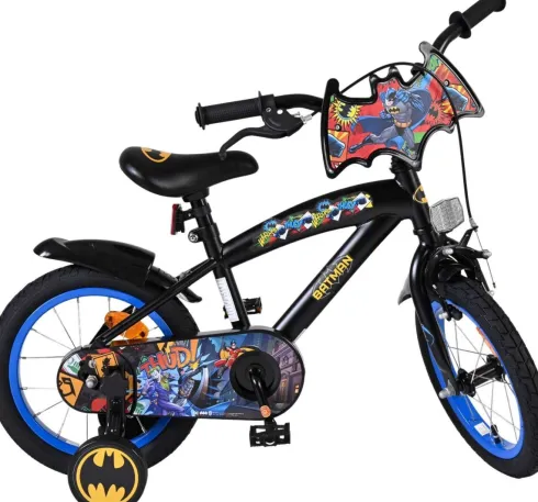 Volare - Børnecykel Med Støttehjul - 14" Tommer - Batman - Blå