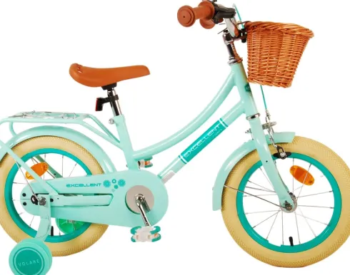 Volare - Børnecykel Med Støttehjul - 14" Tommer - Excellent Grøn