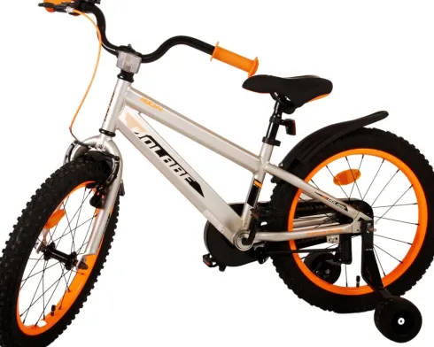Volare - Børnecykel Med Støttehjul - 18" - Rocky - Grå