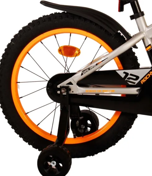 Volare - Børnecykel Med Støttehjul - 18" - Rocky - Grå