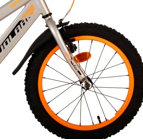 Volare - Børnecykel Med Støttehjul - 18" - Rocky - Grå