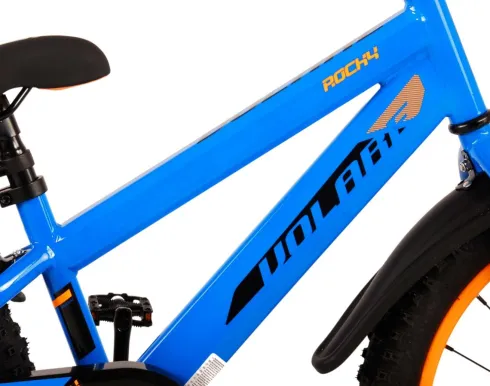 Volare - Børnecykel Med Støttehjul - 18" - Rocky - Blå