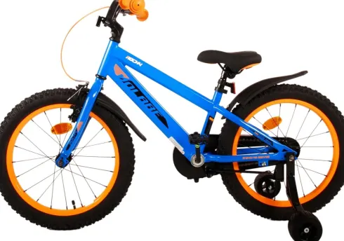 Volare - Børnecykel Med Støttehjul - 18" - Rocky - Blå