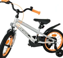 Volare - Børnecykel Med Støttehjul - 14" Tommer - Rocky - Grå