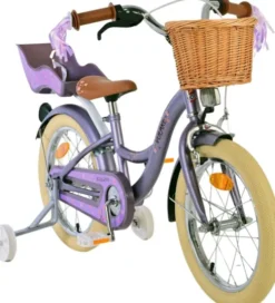 Volare - Børnecykel Med Støttehjul - 16" - Blossom - Lilla