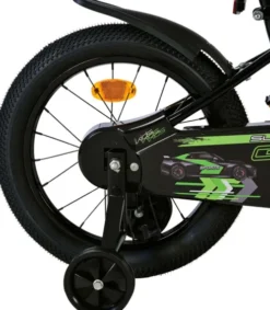 Volare - Børnecykel Med Støttehjul - 16" Tommer - Super Gt - Grøn