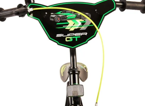 Volare - Børnecykel Med Støttehjul - 16" Tommer - Super Gt - Grøn