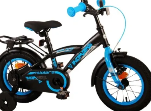 Volare - Børnecykel Med Støttehjul - 12'' - Thombike - Blå