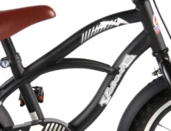 Volare Børneykel - 3,5-5 År - 12'' - Black Cruiser - Sort
