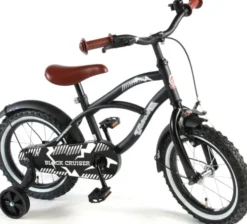 Volare Børneykel - 3,5-5 År - 12'' - Black Cruiser - Sort