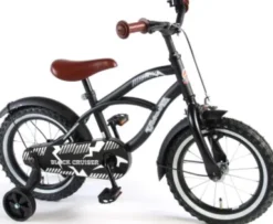 Volare Børneykel - 3,5-5 År - 12'' - Black Cruiser - Sort