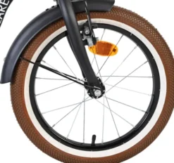 Volare - Cruiser - 16" Tommer - Sort - Børnecykel Med Støttehjul
