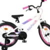 Volare - Lily Børnecykel - 18" Tommer - Støttehjul - Hvid