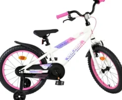 Volare - Lily Børnecykel - 18" Tommer - Støttehjul - Hvid