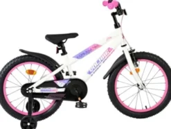 Volare - Lily Børnecykel - 18" Tommer - Støttehjul - Hvid