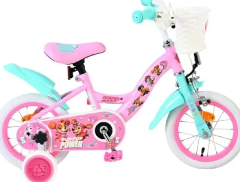 Volare - Paw Patrol - Cykel - 12" Tommer - Med Støttehjul - Pink