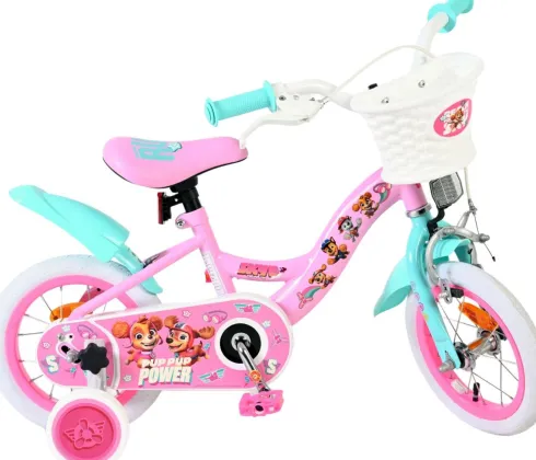 Volare - Paw Patrol - Cykel - 12" Tommer - Med Støttehjul - Pink