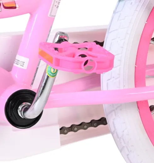 Volare - Paw Patrol Pigerne Cykel - 16" Tommer - Støttehjul Kurv - Pink