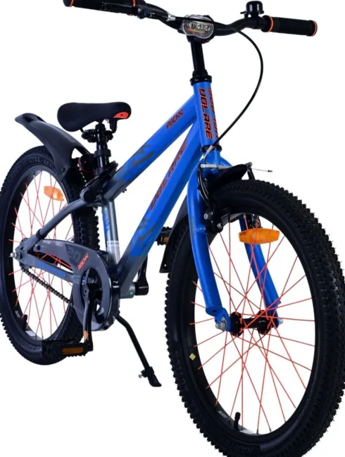 Volare - Rocky 20" Børnecykel - Håndbremse Og Bagbremse - Blå
