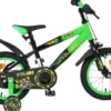 Volare - Strike Cykel - 14" Tommer - Støttehjul - Grøn Sort