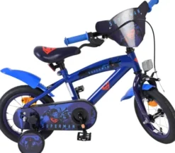 Volare - Superman - Børnecykel Med Støttehjul - 12 Tommer