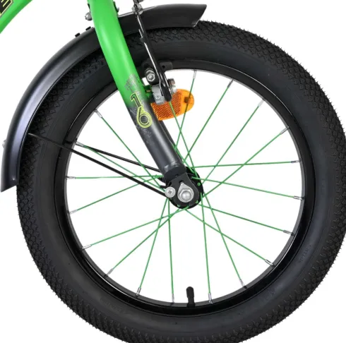 Volare - Thombike Cykel - 16" Tommer - Støttehjul - Grøn Grå