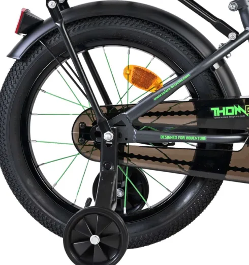 Volare - Thombike Cykel - 16" Tommer - Støttehjul - Grøn Grå