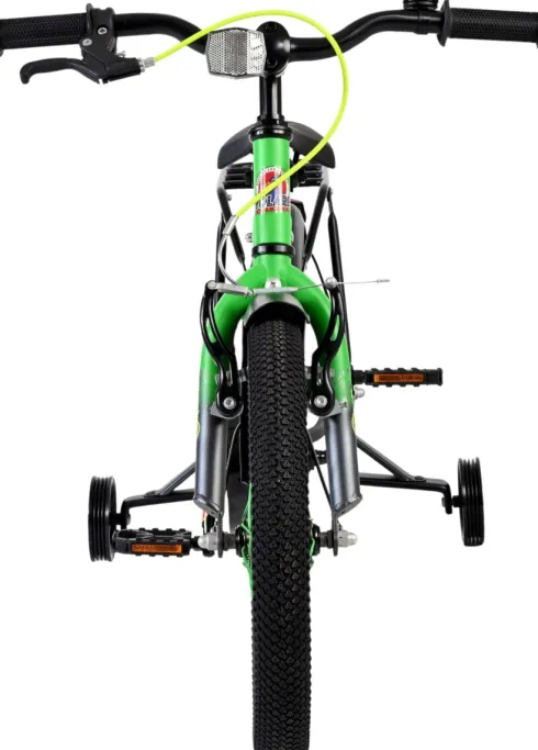 Volare - Thombike Cykel - 16" Tommer - Støttehjul - Grøn Grå