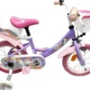 Volare - Unicorn Cykel - 14 Tommer - Støttehjul Kurv Sæde - Lilla