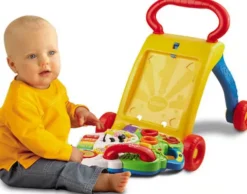 Vtech - Baby Barnets Første Gåvogn - Dansk