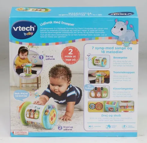 Vtech - Baby 2-I-1 Rullende Tromme - Aktivitetslegetøj - Dansk