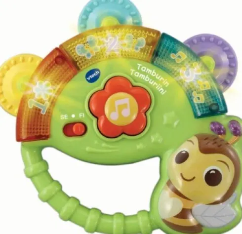 Vtech - Tamburin Rangle Med Lyd Og Lys - Dansk Og Norsk