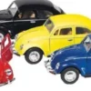 Vw Boble Modelbil + Klassisk Pull-Back I - Goki - Assorteret